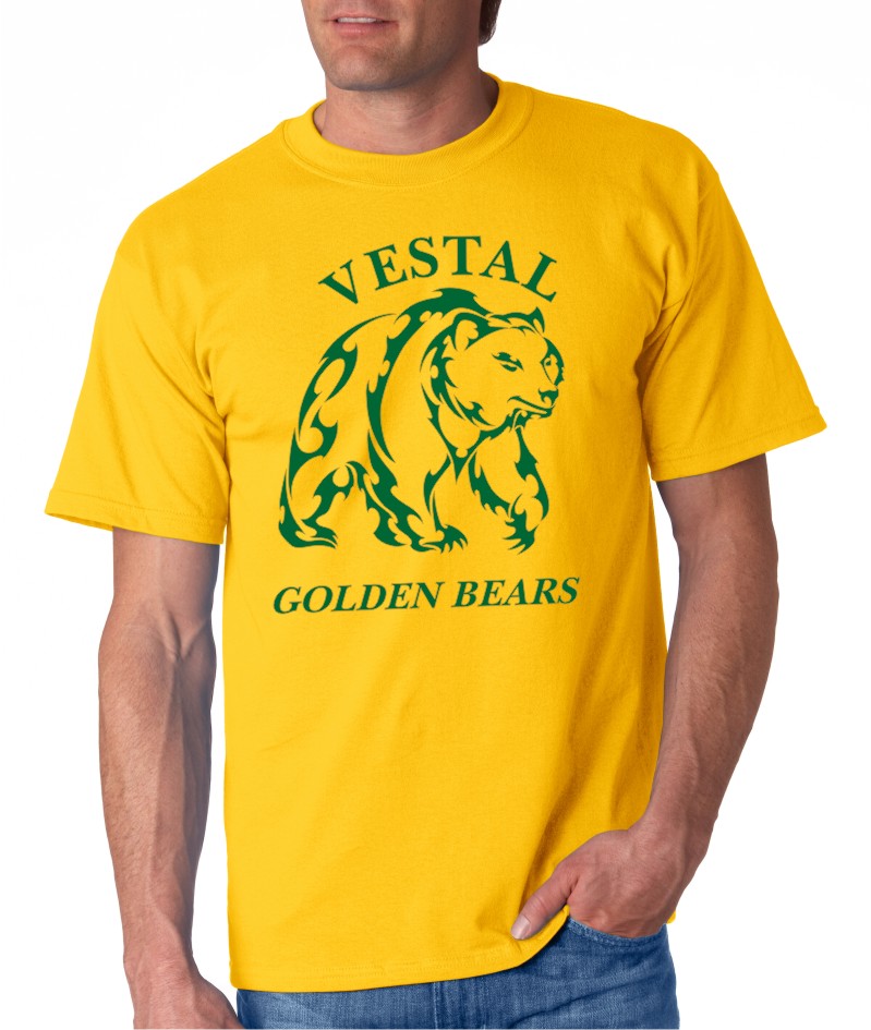 Vestal Golden Bears Short Sleeve Gold shirt